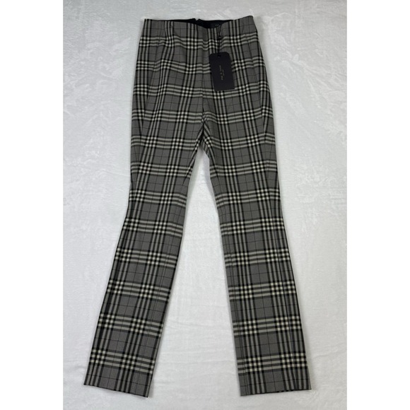 Rag & Bone Pants Womens 0 Black White Plaid Simone Check New York NWT - Picture 2 of 11